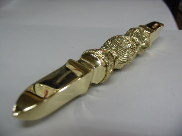◇24◇ 駒印☆独鈷杵 中型☆京都製品 真鍮 密教法具 ◇24◇ 駒印☆独鈷杵 中型☆京都製品 真鍮 密教法具