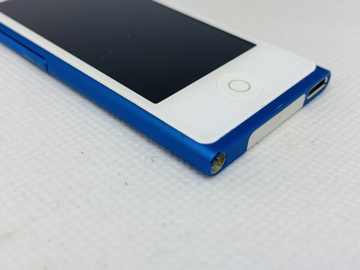 美品 iPod nano 第7世代 ブルー 2015年モデル Bluetooth Apple iPod nano 7th Generation Mid 2015 Blue (16GB) for sale