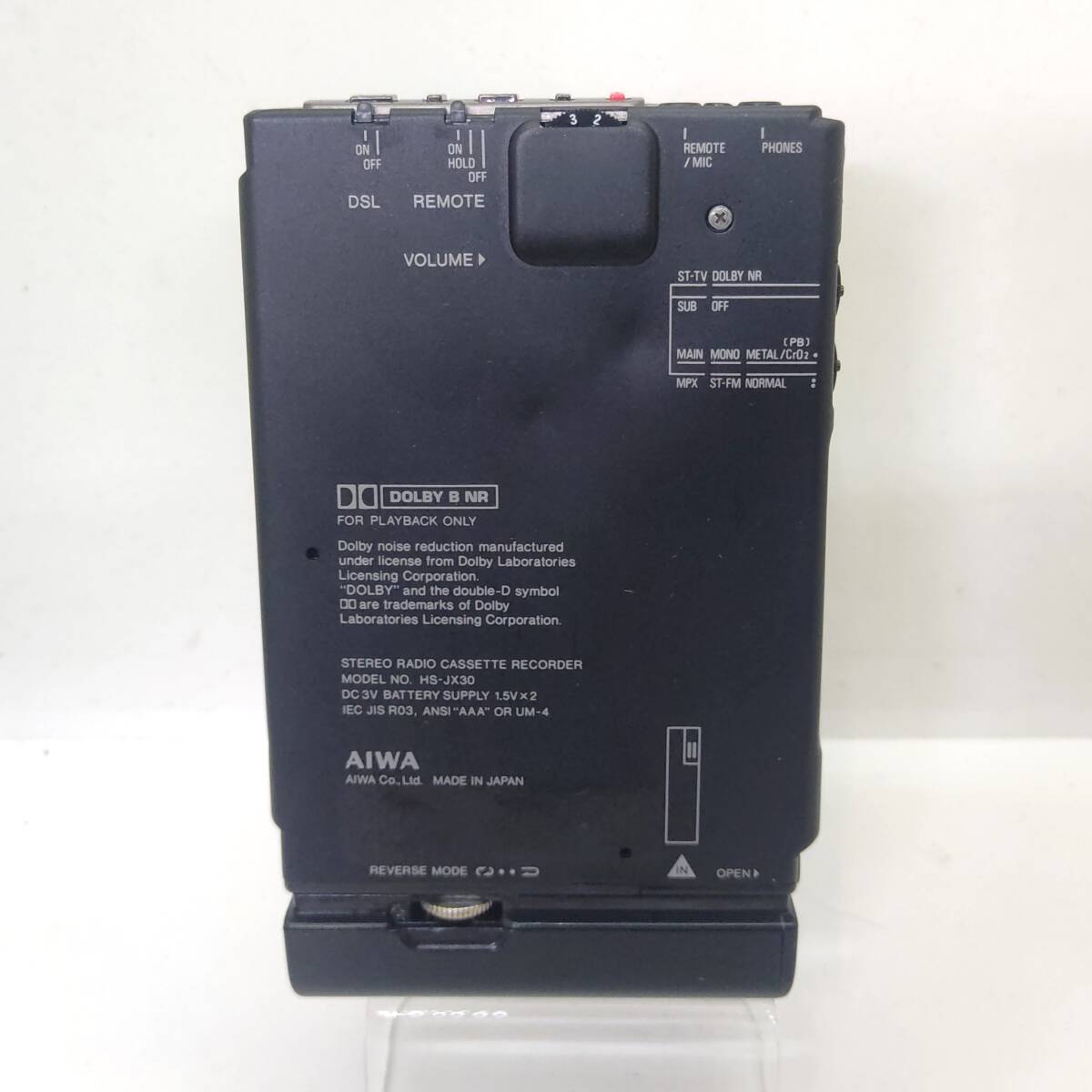 希少 HS-JX30 AIWA ポータブルカセットプレーヤー cassetteboy 希少 HS-JX30 AIWA ポータブルカセットプレーヤー cassetteboy