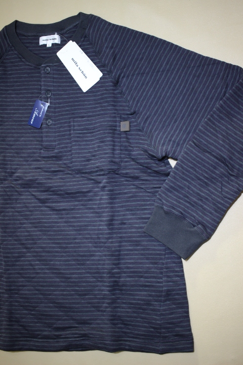 286-M167☆新品 ミラショーン mila schon 【М】　ヘンリーネック中わた入り長袖・ルームウエアー ・カジュアルウエアー日本製_画像5