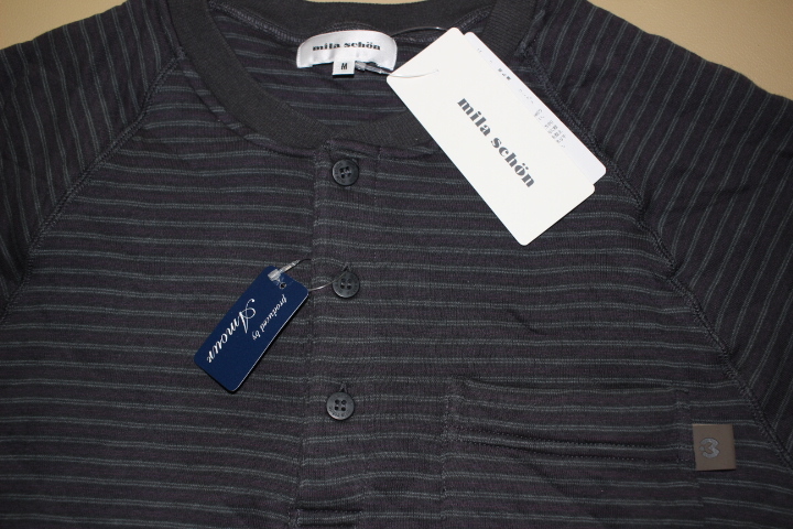 286-M167☆新品 ミラショーン mila schon 【М】　ヘンリーネック中わた入り長袖・ルームウエアー ・カジュアルウエアー日本製_画像3