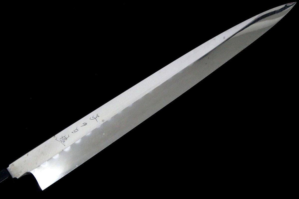 未使用品｜子の日 柳刃包丁 尺一 本焼 水鏡研 樸柄 λA5127-2L1C