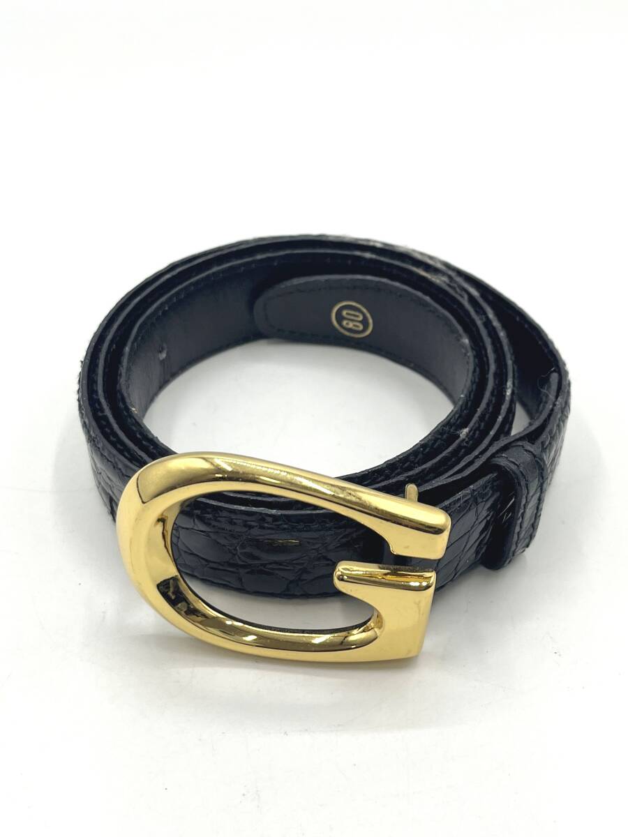良品 GUCCI グッチ バンブー型金具 レザー ベルト 85-34 良品 GUCCI グッチ バンブー型金具 レザー ベルト 85-34