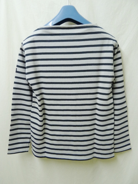 SAINT JAMES セントジェームス　新品未使用　OUESSANT ウエッソン　PERLE/ETAIN ライトグレー/チャコール　T0サイズ　フランス制