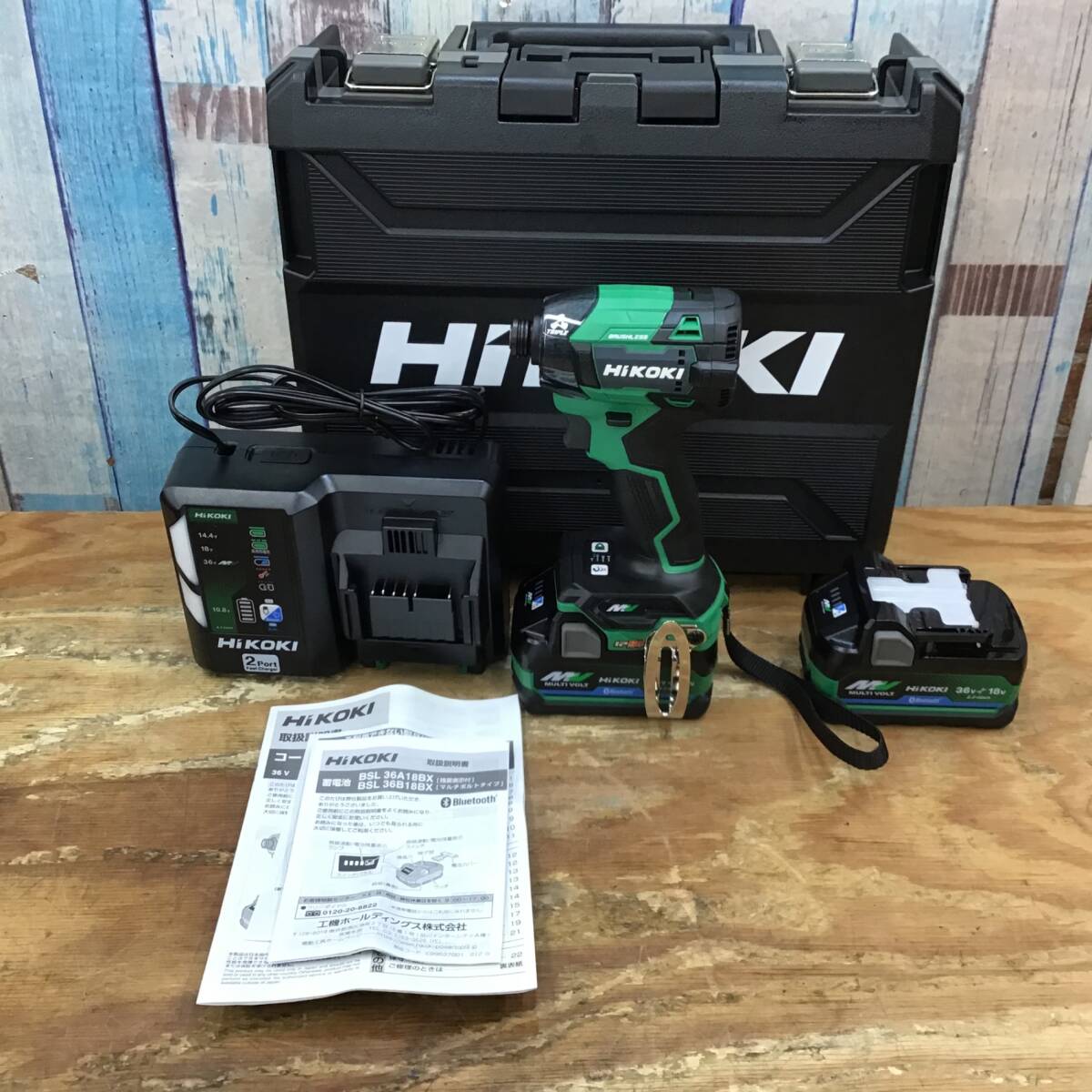 【未使用品】★ハイコーキ(HIKOKI ※旧:日立工機) コードレスインパクトドライバ アグレッシブグリーン WH36DD(2XHLSZ) 店頭展示品