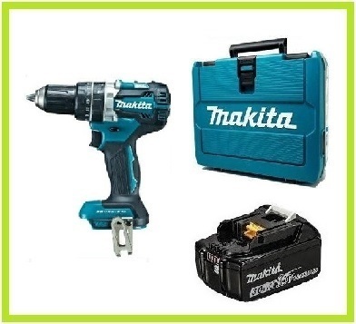 【限定】マキタ 18V 充電式震動ドライバドリル HP484DZ+バッテリ(BL1830B)+ケース(140R78-0)]【充電器別売】