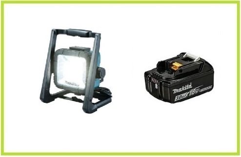 マキタ 充電式LEDスタンドライト ML805+バッテリ(BL1830B) [充電器別売]【14.4/18V/100V対応】