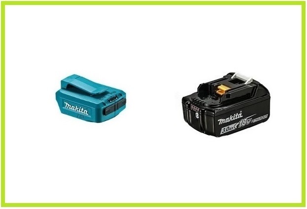 マキタ 14.4V/18V対応 USBアダプタADP05+バッテリ(BL1830B)[3.0Ah] [充電器別売]【USB端子付】