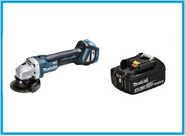 マキタ 18V 充電式ディスクグラインダ GA412DZ+バッテリ(BL1830B) [スライドスイッチ]【充電器・ケース・ワイヤレスユニット別売】