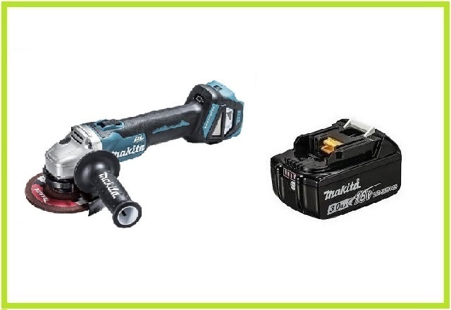 マキタ 18V 充電式ディスクグラインダ GA512DZ+バッテリ(BL1830B) [スライドスイッチ]【充電器・ケース・ワイヤレスユニット別売】
