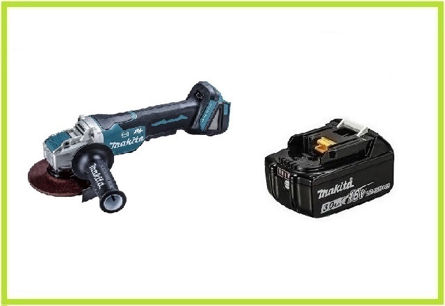 マキタ 18V 充電式ディスクグラインダ GA520DZ+バッテリ(BL1830B) [パドルスイッチ]【充電器・ケース別売】