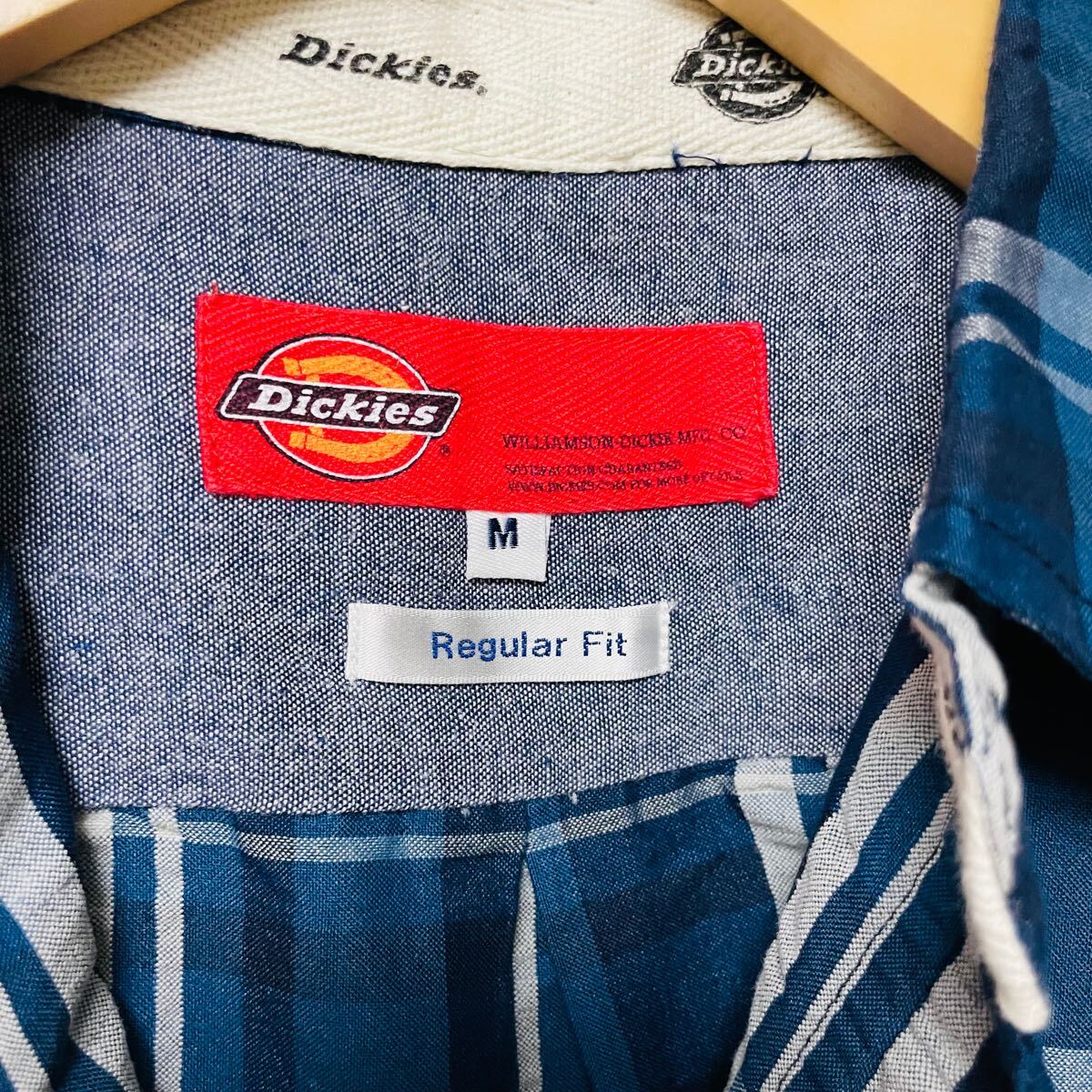 Dickies ディッキーズ　シャツ　半袖　チェック柄　美品　 ボタンダウン　メンズ　M