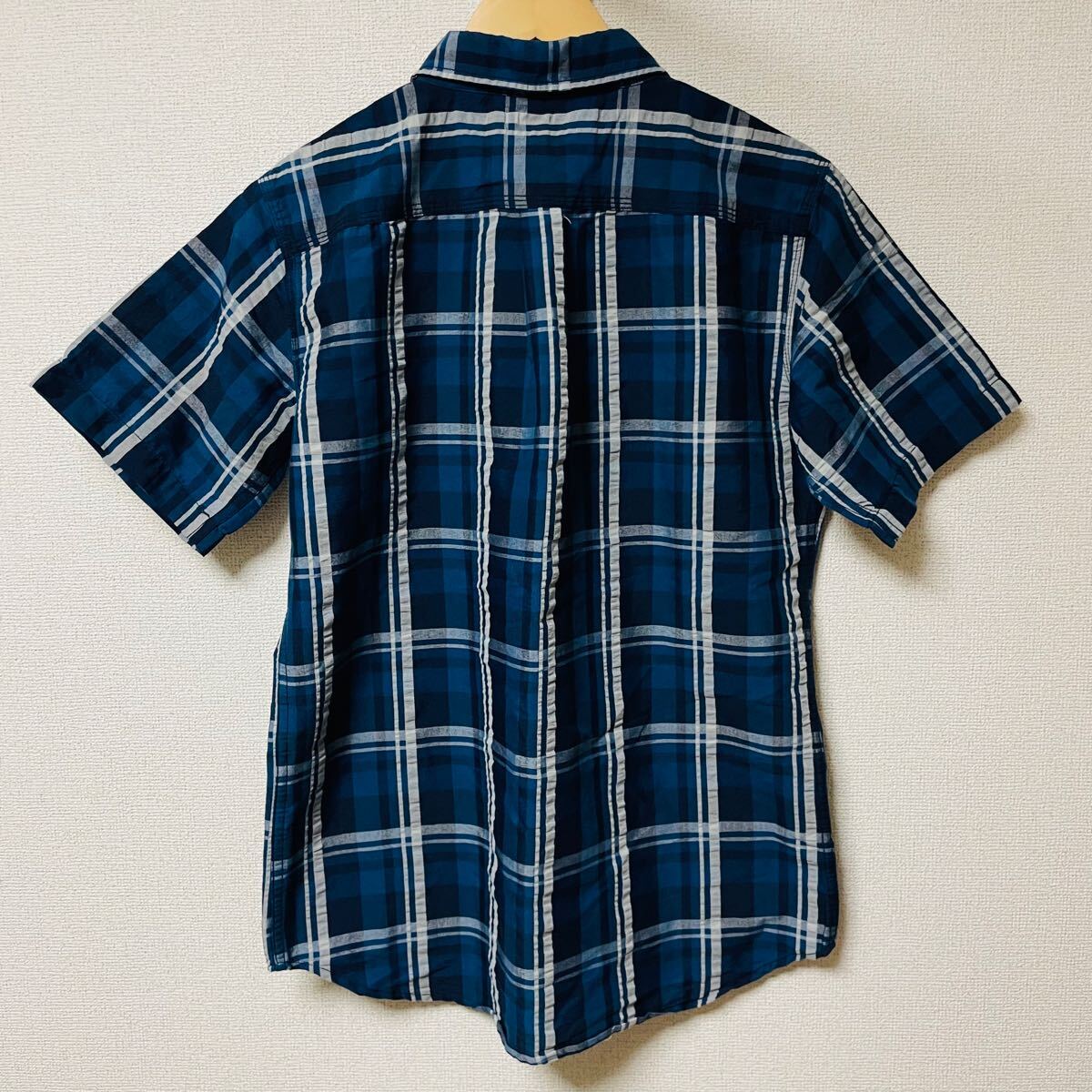 Dickies ディッキーズ　シャツ　半袖　チェック柄　美品　 ボタンダウン　メンズ　M