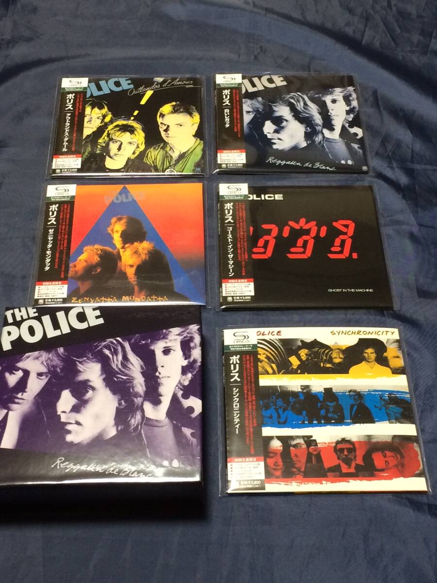 The Police ポリス 紙ジャケット5枚セット ポリス The Police 紙ジャケ SHM-CD 5枚 +ディスクユニオン特典