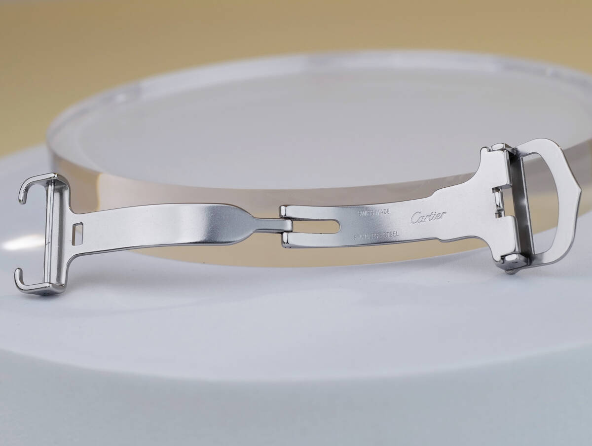 Yahoo!オークション - Dバックル カルティエ 純正 シルバー 18mm Yahoo!オークション - Dバックル カルティエ 純正 シルバー 18mm