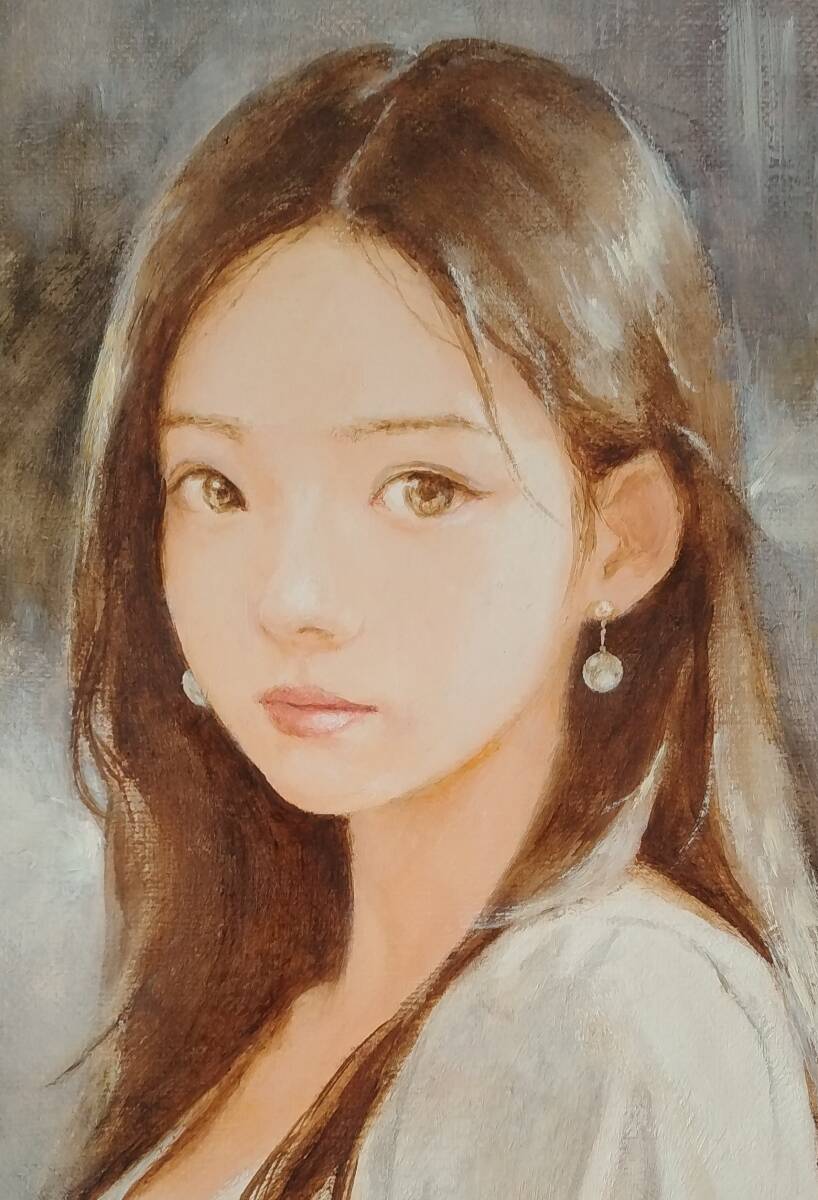 最適な価格 黒川達也 師・宮永岳彦 真作「フィーユ」油彩SM 絵画