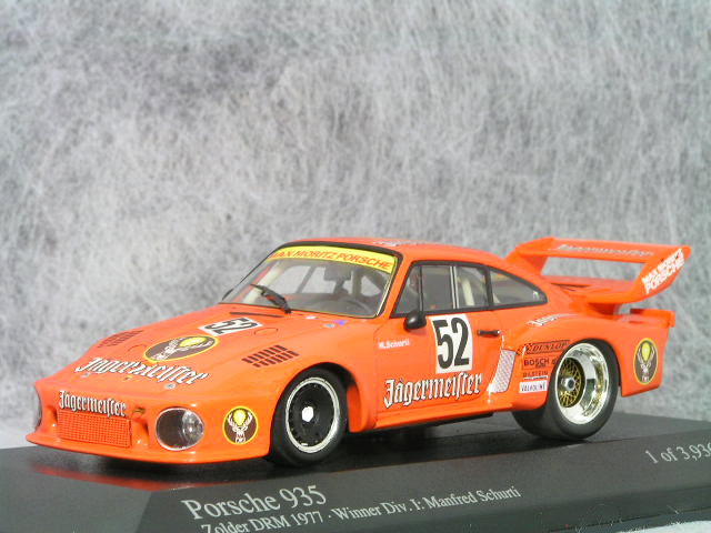 ● 1/43 ポルシェ 〓 935 イエガーマイスター #52 / 1977年 ゾルダー DRM 優勝車 〓 Porsche MINICHAMPS