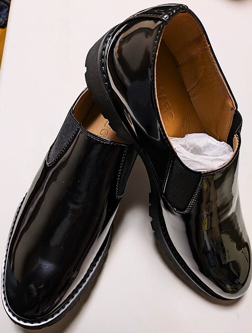 ◆ 新品 エナメル スリップオン ドレスシューズ フォーマル ・Size EU46 約２８ｃｍ～２９ｃｍ ・ 未使用品 です。