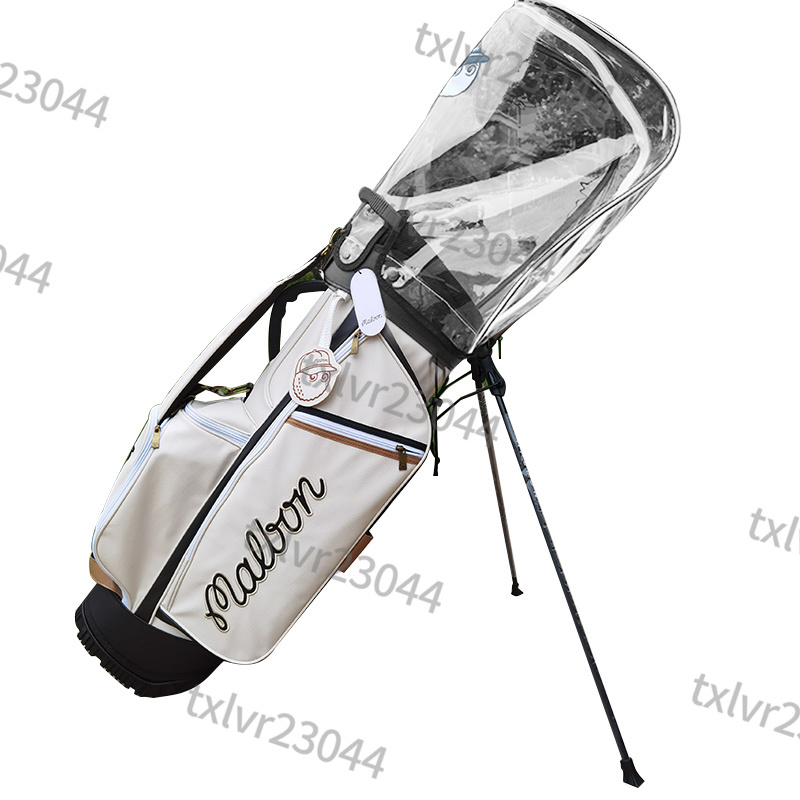 SALE MALBON/ゴルフバッグ キャディーバックwhite スタンドバッ PU レザー,9型，4.0kg,●TV008
