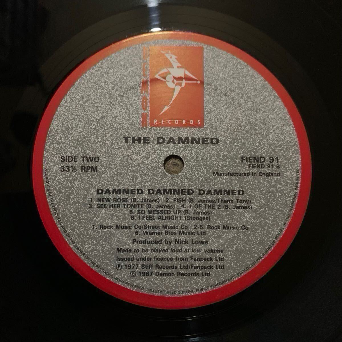 UK盤/インナースリーブ付/LP/The Damned/ダムド/Damned Damned