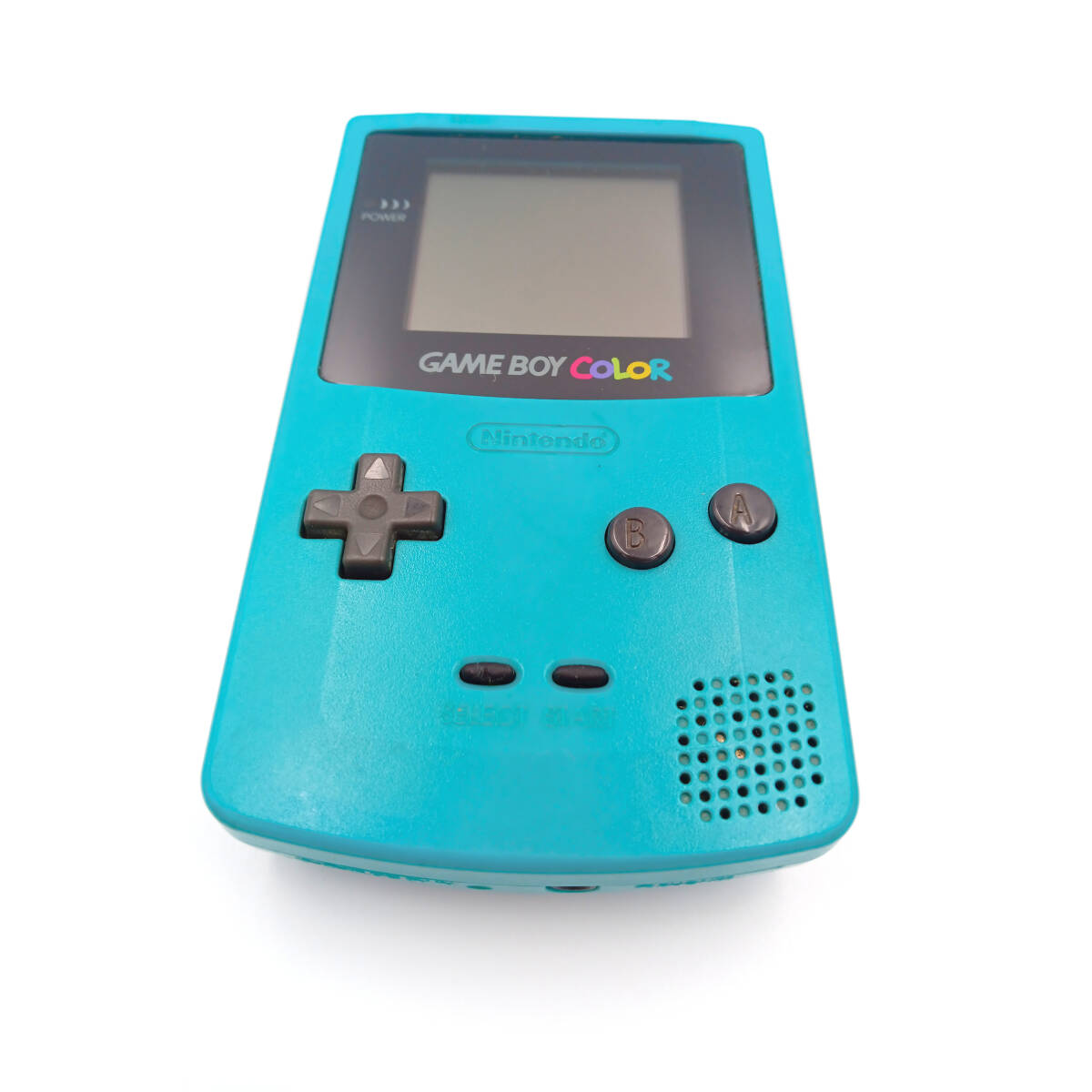 【美品中古】任天堂 ゲームボーイカラー GBC クリアブルー (テスト済み) + ソフトウェア 1 本 (カービィ 2)