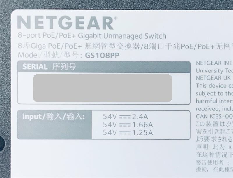 < б/у S разряд чистка settled прекрасный товар >NETGEAR GS108PP PoE+ соответствует Giga bit 8 порт Anne деньги ji переключатель перемещение . settled бесплатная доставка квитанция о получении выпуск 