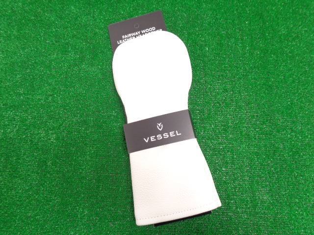 GK栄三越■ 039 【新品】VESSEL◆LUX◆HC1123◆フェアウェイウッド用◆#3◆PEBBLED◆ホワイト◆ヘッドカバー◆ベゼル◆天然皮革◆人気