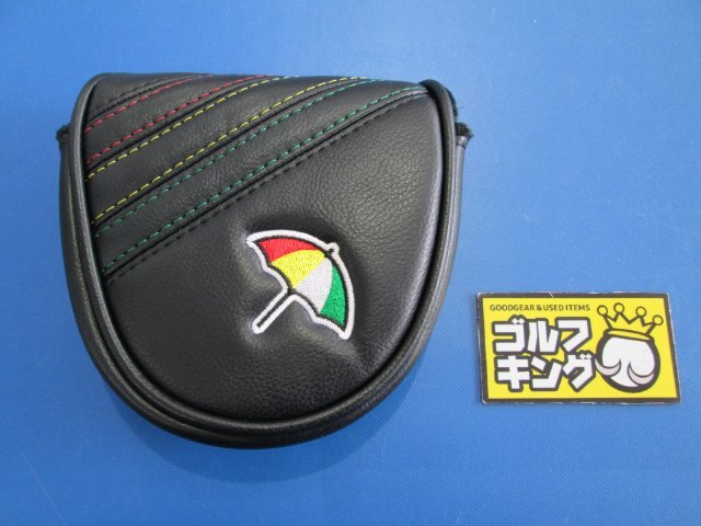 GK三好◆ 736 【新品 パターカバー】 【USモデル】PRGGOLF アーノルドパーマー ＰＴカバー◆マレット型◆ＢＫ◆ブラック◆