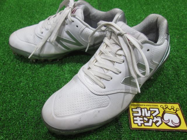 GK鈴鹿☆中古797 ニューバランス★WG996WS★ゴルフシューズ★ホワイト★白★0