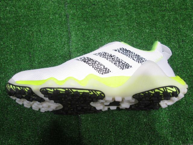GK鈴鹿☆ 新品119 【値下げしました】【26.5】アディダス★コードカオス22 ボア★IF1042★スパイクレス ゴルフシューズ★ホワイト系★