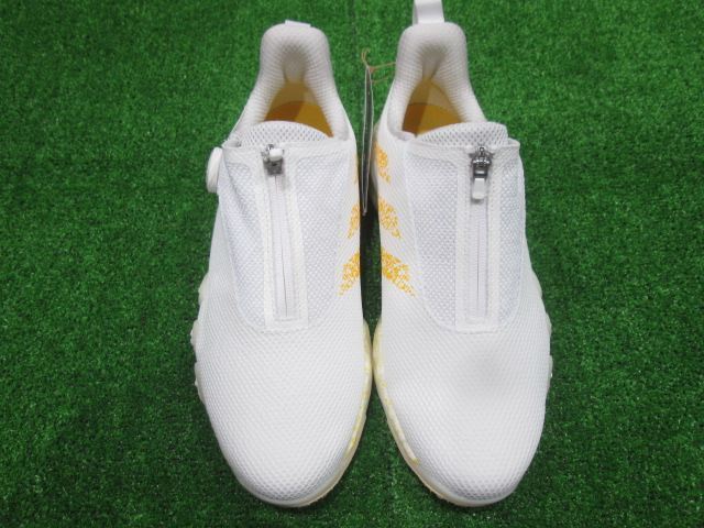 GK鈴鹿☆ 新品651 【値下げしました】【26.5】アディダス★コードカオス22 ボア★IE8309★スパイクレス ゴルフシューズ★ホワイト系★