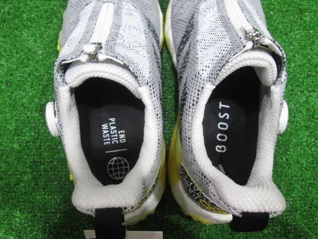 GK鈴鹿☆ 新品634 【値下げしました】【30.0】アディダス★コードカオス22 ボア GX0199★ホワイト/イエロー★スパイクレス★ダイヤル式★_画像6