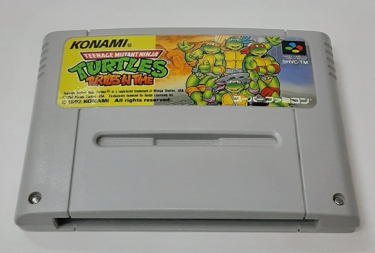 T.M.N.T. ティーンエイジ ミュータント ニンジャ タートルズ タートルズ イン タイム スーパーファミコン スーファミ SFC ゲームソフト
