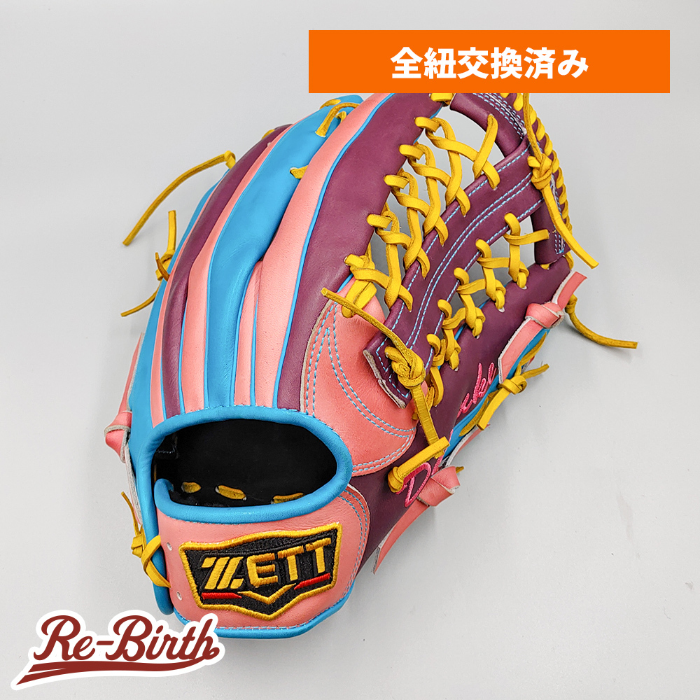 【クリーニング済み 】 ゼット 軟式グローブ / 外野手用 型付け済み (ZETT グラブ)[NI89]