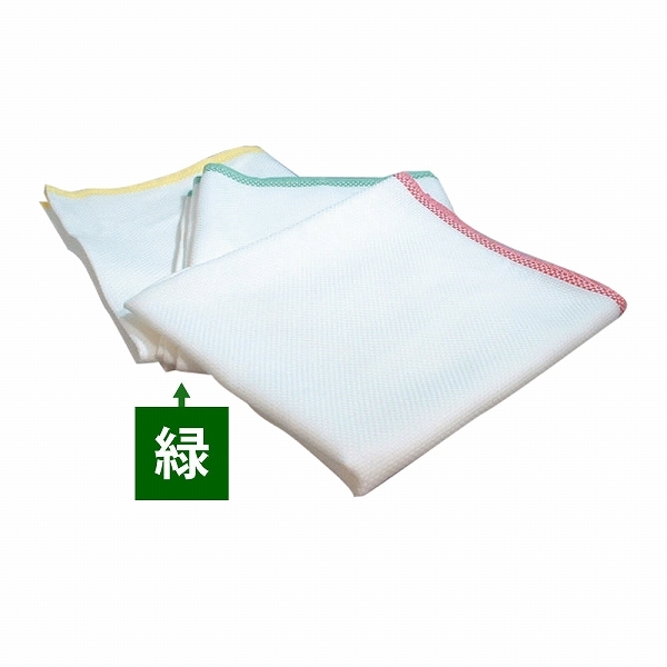 日東紡の新しいふきん 緑枠 入数：1セット(12枚入) (028973-003)