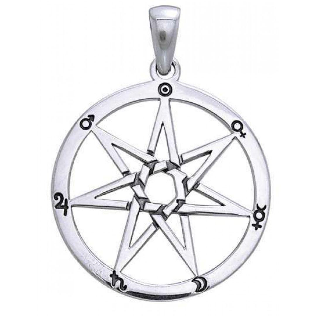 PS: Heptogram Planetary Symbol Pendant