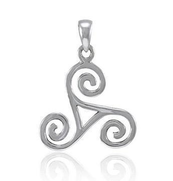 Peter Stone:Celtic Silver Spiral Pendant