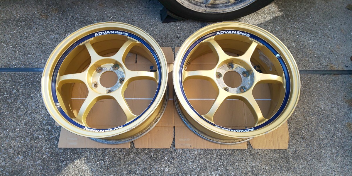 ADVAN アドバン RG 17インチ 7.5j +45 2本 中古 PCD114.3 5穴