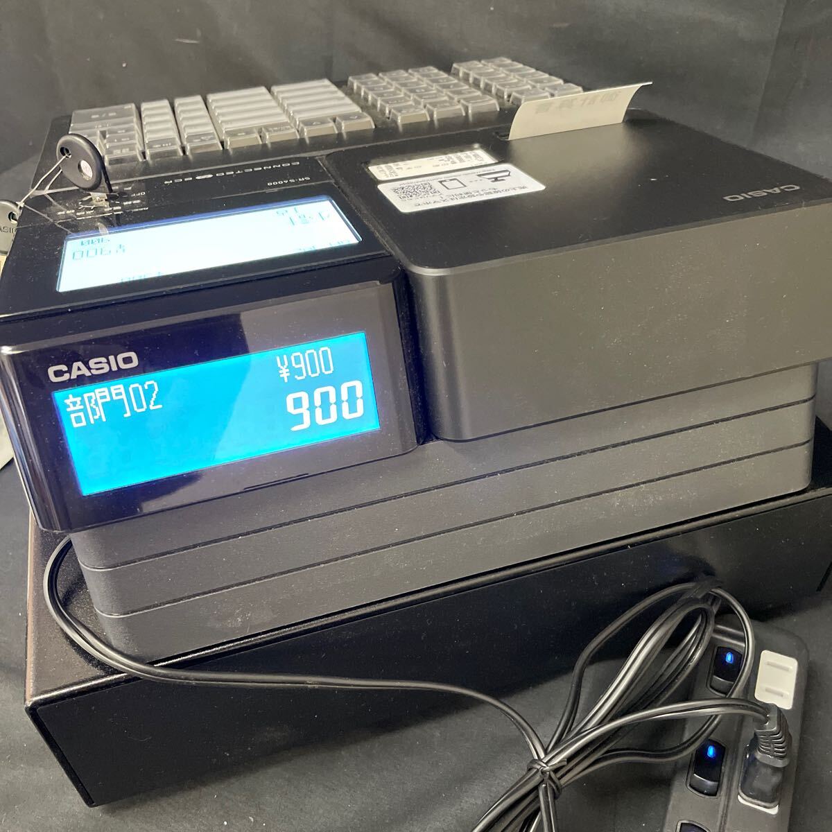 CASIO カシオ 電子レジスター SR-S4000 -20SBK ブラック 箱 説明 CASIO カシオ 電子レジスター SR-S4000 -20SBK ブラック 箱 説明