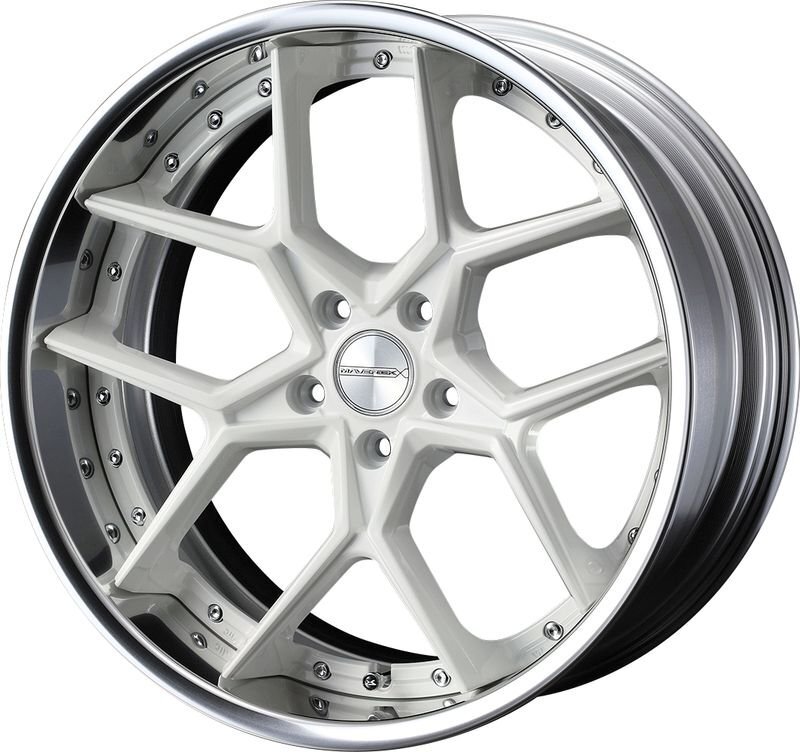 Wedsma- Berik 1505 S 21 -inch ×9J 5-114.3 N rim Weds wheel MAVERICK SMRI-GLD/WHT/HYPMTL-BLK 21x9J