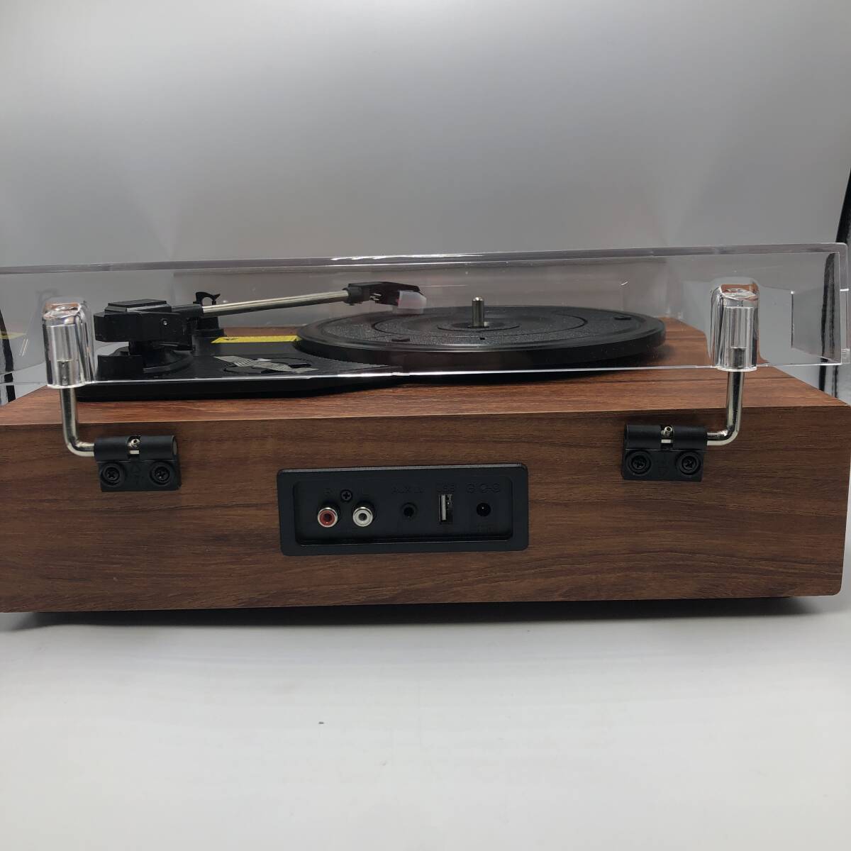 通電確認済】レコードプレーヤー VOKSUN レトロデザイン 木目調 通電確認済】レコードプレーヤー VOKSUN レトロデザイン 木目調