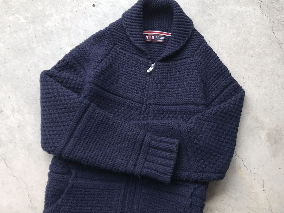 70s 当時物 VAN JAC バック刺繍 ウール ジャケット L - Mサイズ 70s 当時物 VAN JAC バック刺繍 ウール ジャケット L - Mサイズ
