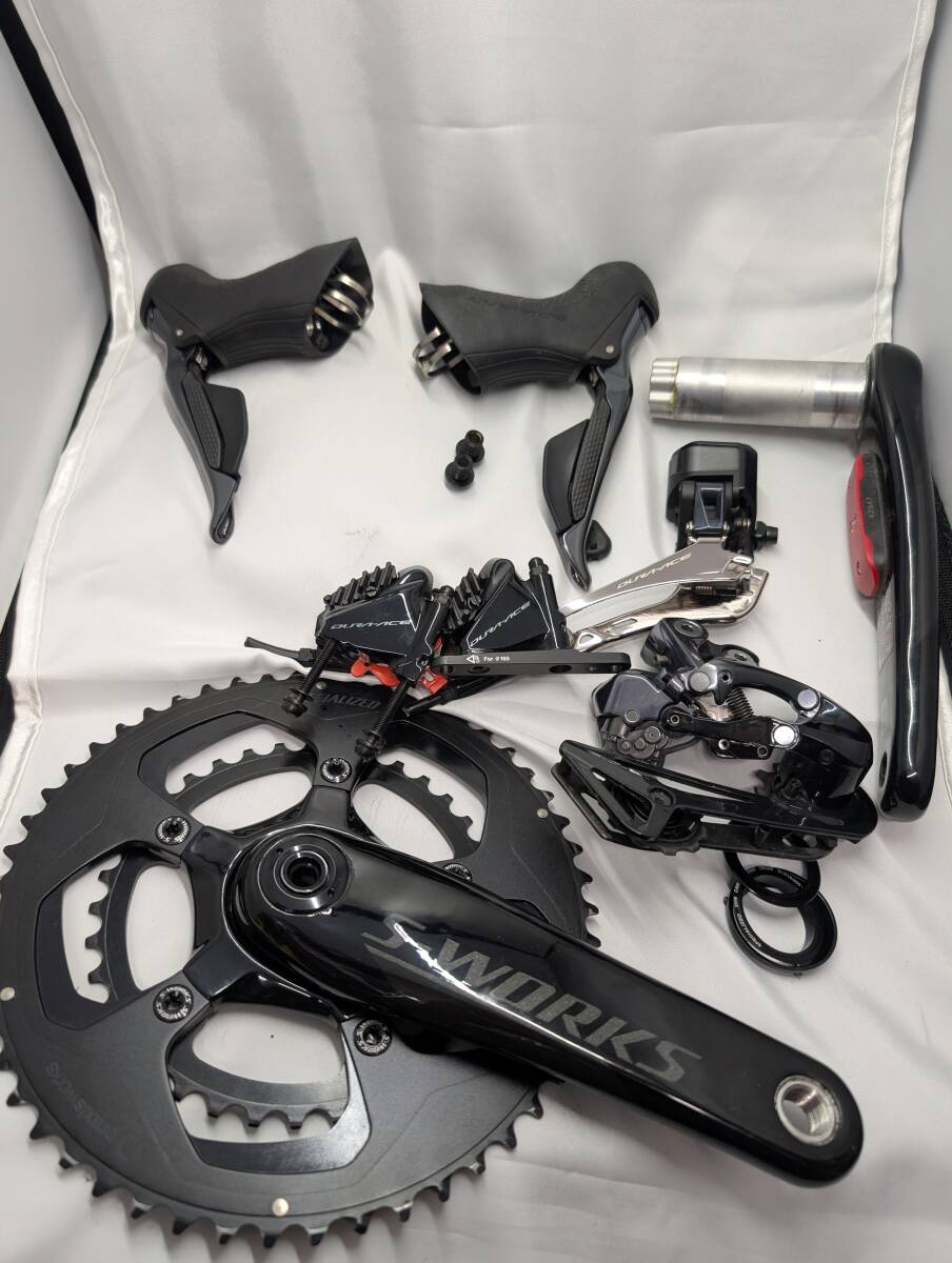 SHIMANO R9170 Di2 グループセット カーボンクランク両側パワーメーター付 中古