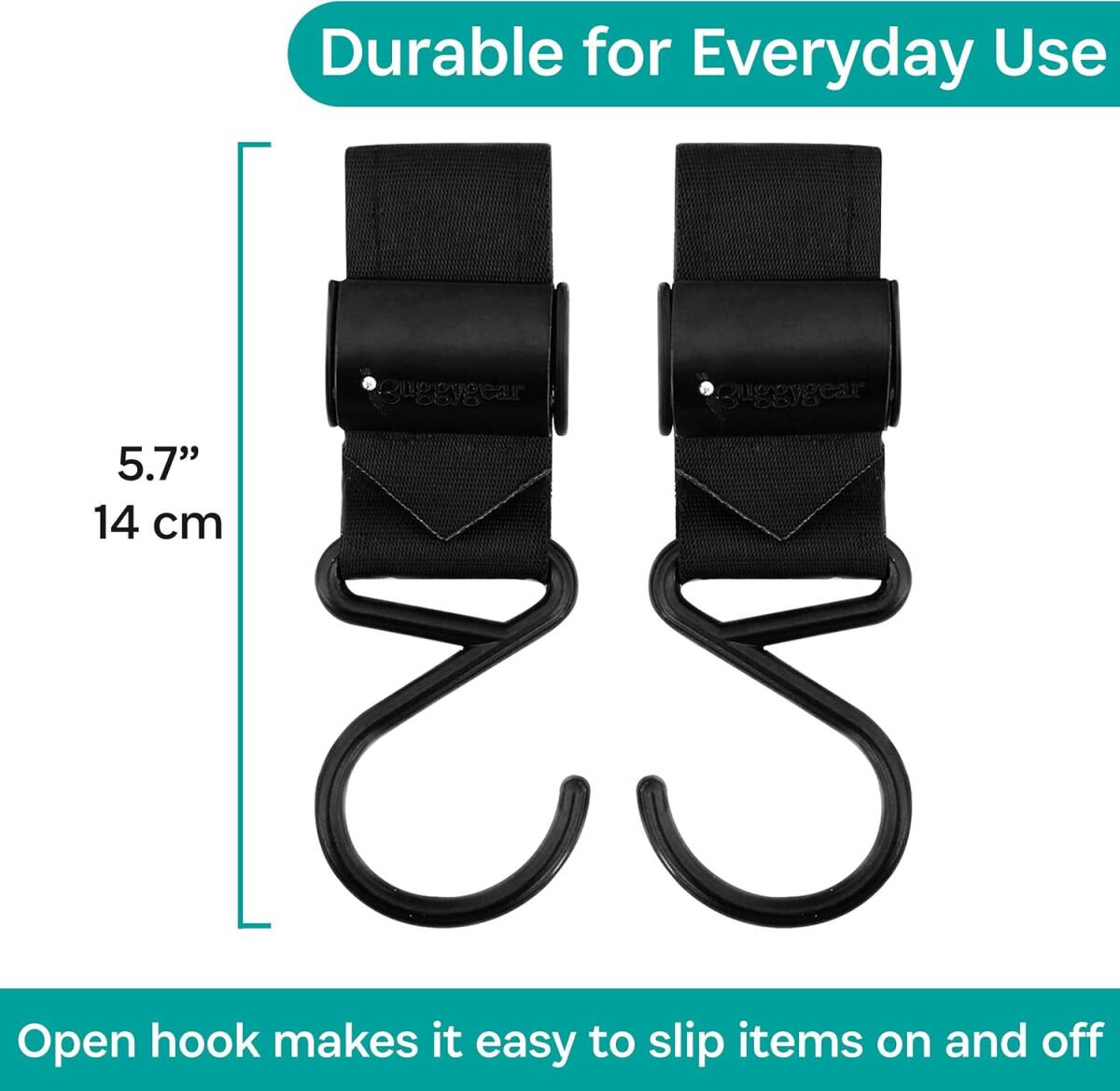  mat black Buggygear( buggy gear ) stroller for luggage hook aluminium btik buggy hook stroller for hook 