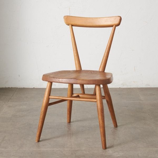 IZ79754F★超レア ERCOL スタッキングチェア アーコール 英国 ヴィンテージ ダイニングチェア イス 無垢材 木製 椅子 子供用 キッズチェア