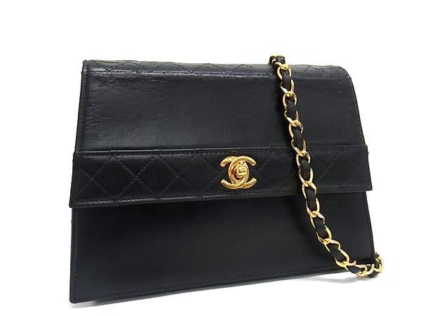 1円 CHANEL シャネル ココマーク マトラッセ レザー ターン