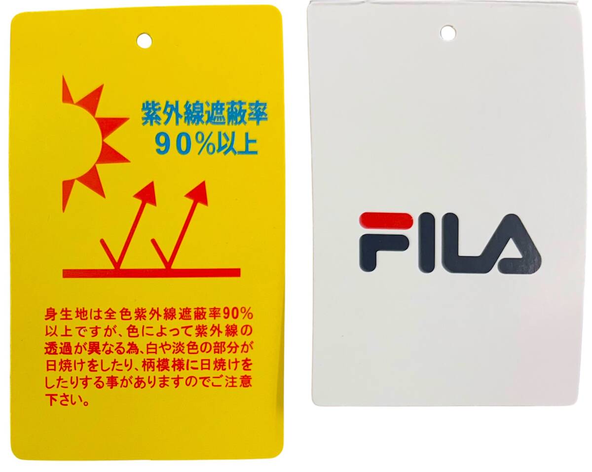 即決★Mサイズ★新品タグ付 FILA フィラ★メンズ 紳士用★ロゴ刺繍 UVカット あったか 裏起毛トレーナー/bk★￥3278_画像7