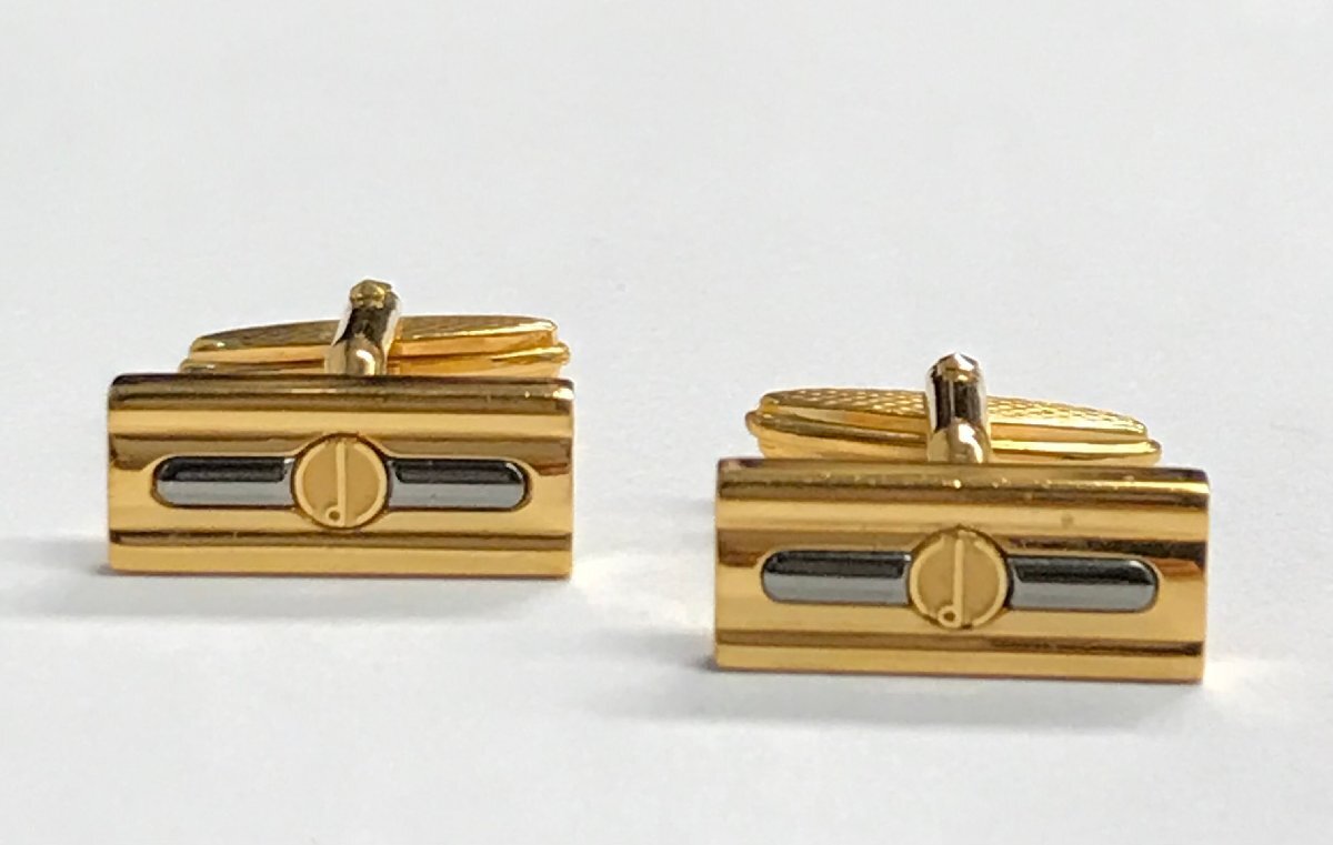 qoj.Z6M16　dunhill　ダンヒル　カフス　ｄロゴ　ゴールド
