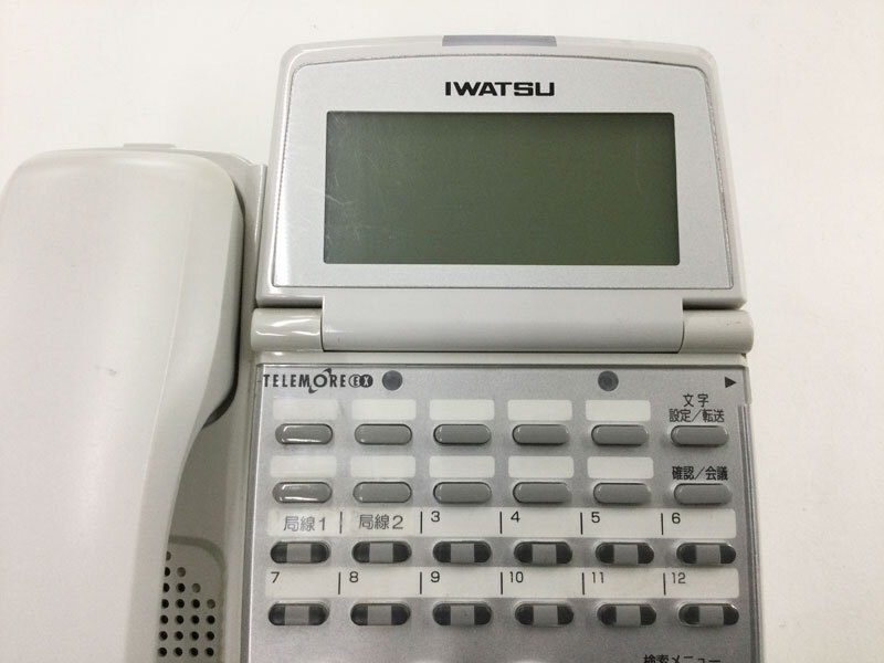  Iwatsu Electric (IWATSU/ скала через ) WX-12KTX-EX 12 кнопка стандарт телефонный аппарат повторное использование б/у телефон * с гарантией * Honshu бесплатная доставка *( контрольный номер 1875)