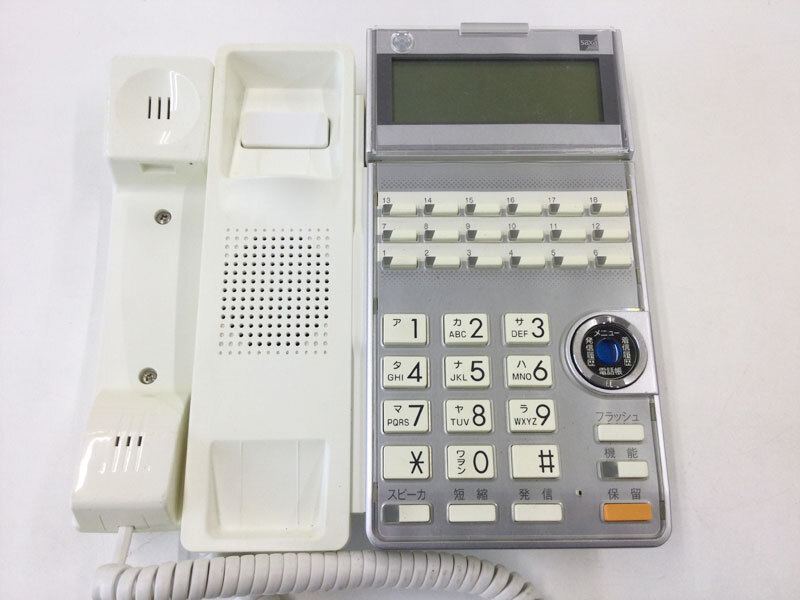 saxa( Saxa ) TD615(W) 18 кнопка стандарт телефонный аппарат ( белый ) повторное использование б/у телефон * с гарантией * Honshu бесплатная доставка *( контрольный номер 2128)
